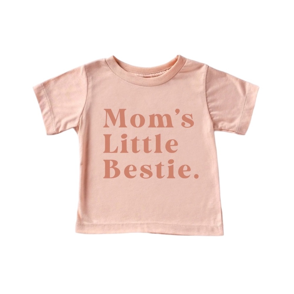 URBAN PINES | Toddler’s “Mom’s Little Bestie” T-shirt Blush 2T $26